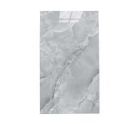 Piastrelle da parete in stile marmo, 30 pezzi, decalcomanie autoadesive impermeabili per bagno e cucina, carta da parati con motivo in pietra grigia rimovibile