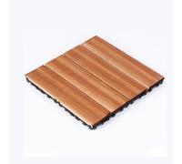 Piastrelle da pavimento ad incastro, Piastrelle for terrazza ad incastro in legno di pino canfora, 30x30 cm, 9-54 pezzi