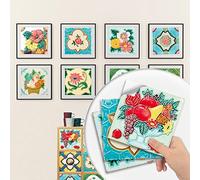 Piastrelle Ddesive Cucina Frutta Piastrelle Adesive Bagno Impermeabile Mattonelle Adesive PVC Adesivi per Piastrelle Cucina Fai da Te Mattonelle Adesive Bagno(10 pezzi)