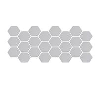 Piastrelle decorative da parete a specchio esagonale 3D, 24 pezzi, per abbellire il tuo salotto e lo sfondo della TV