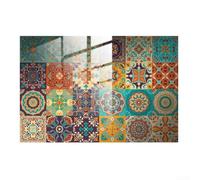 Piastrelle decorative marocchine impermeabili per superfici lisce, perfette per bagno, cucina e altri spazi interni, con facile rimozione e applicazione (15 x 15 cm)