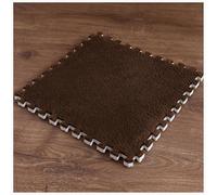 Piastrelle di moquette morbide ad incastro Interlocking Foam Carpet Tiles Pack Of 20 Multicolor 30x30x1cm(Brown)