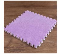 Piastrelle di moquette morbide ad incastro Interlocking Foam Carpet Tiles Pack Of 20 Multicolor 30x30x1cm(Light Purple)