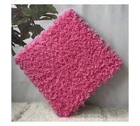 Piastrelle di moquette morbide ad incastro Square Interlocking Foam Carpet Floor Mat Tiles Multicolor 12x12x0.4 inch Pack of 50(Rose Red)