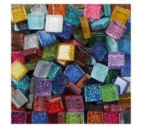 Piastrelle di mosaico 50PCS Fai Da Te Colore Della Miscela Glitter Mosaico di Vetro Pietre Tessere di Mosaico Ciottoli di Vetro Artigianato Materiale Di Puzzle for Mosaico Fai Da Te Fare arte(Color 3)