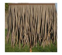 Piastrelle Di Paglia Artificiale Tetto Di Paglia Palma Rotolo Di Plastica Paglia Semi-Flame Retardant Erba Finta Pe Paglia Resina Uomo-made Paglia 0.5X0.5m (1.64X1.64ft) (10pcs)(Yellow c,4pcs)