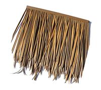 Piastrelle Di Paglia Di Simulazione, PE Materiale Tetto Di Plastica Paglia Artificiale Paglia Finta Thatch Cascina Log Cabin Gazebo Decorazione Palma Erba(Yellow a,10pcs)