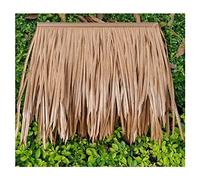 Piastrelle Di Paglia Di Simulazione, PE Materiale Tetto Di Plastica Paglia Artificiale Paglia Finta Thatch Farmhouse Log Cabin Gazebo Decorazione Palma Erba(Yellow b,8pcs)
