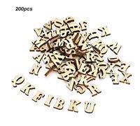 Piastrelle di Scrabble in Legno, 200 Pezzi di Piastrelle Scrabble per Mestieri, Lettere Capitali A-Z per Decorazioni Fai-da-te Mostra Regali Innovativi per Bambini Artigianato Arti