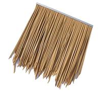Piastrelle Di Tetto Di Paglia Simulate 0.5x0.5m/1.64x1.64ft-Plastic Palm Thatch Roll Erba Finta Gazebo Artificiale Tettoia Di Legno Casa Ignifuga In Plastica(Yellow c,20pcs)