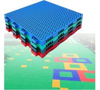 piastrelle drenanti, Piastrelle modulari ad incastro da 12 pollici for parchi di divertimento, asili e scuole, facili installare, 10 pezzi(Light Blue)
