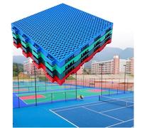 Piastrelle for campi da basket all'aperto, tappetini modulari ad incastro a drenaggio rapido for prati in cemento(Orange)
