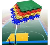 Piastrelle for campi da basket, piastrelle modulari ad incastro, piastrelle for campi sportivi fai da te for campi da badminton for interni ed esterni(Blue)