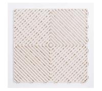 Piastrelle for pavimenti da garage ad incastro, tappetino for autolavaggio, lastra multifunzione, spessore 1,8 cm(White,400pcs)