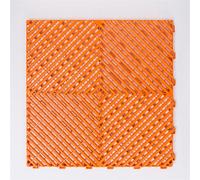 Piastrelle for pavimenti da garage ad incastro, tappetino for autolavaggio, lastra multifunzione, spessore 1,8 cm(Orange,320pcs)