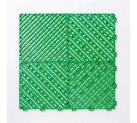 Piastrelle for pavimenti da garage ad incastro, tappetino for autolavaggio, lastra multifunzione, spessore 1,8 cm(Green,360pcs)