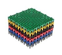 Piastrelle For Pavimenti Modulari Ad Con Foro Di Drenaggio, Tappetino For Autolavaggio, Ponti, Scale E Garage(Gray,8 pieces)