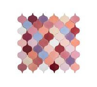 Piastrelle in ceramica fatte a mano Arabesque Tramonto lavanda - Mattonelle a mosaico arabesque per cucina, parete posteriore della cucina e bagno | Un patchwork contiene 31 piastrelle da rivestimento