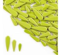 Piastrelle in ceramica gocciolina d'acqua da 100 g/3,5 once Piastrelle a mosaico in porcellana fai da te Gocce di pioggia Forma 3 Dimensioni Mix Multi colore Opzionale per l'arte e l'artigianato(Brigh