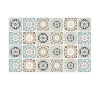 Piastrelle in mosaico di vetro, Adesivi murali for piastrelle a mosaico retrò, 24 pezzi, multicolori, dimensioni multiple(Color 3,15x15CM)