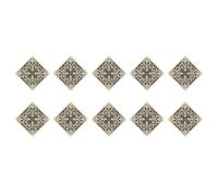 Piastrelle in mosaico di vetro, Adesivi murali for piastrelle geometriche multicolore 20 cm x 20 cm, confezione da 10(Color 24)