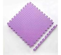 Piastrelle in schiuma antiscivolo per la casa, comodi tappetini da gioco a incastro, morbidi tappetini puzzle, rivestimento pavimentale in EVA spessore 1 cm(Purple)