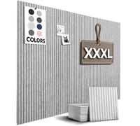 Piastrelle in sughero grandi alternative - Confezione da 15 piastrelle da parete in feltro da 30 x 30 cm + adesivo rimovibile, bacheca in sughero, grande bacheca, pannelli da parete, bacheca