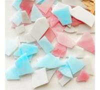 Piastrelle in vetro mosaico cristallo colori misti 100g Mica Mosaic Tiles Irregular DIY Craft Multicolor Glass Materials Home Decoration(Color-05)
