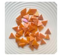 Piastrelle in vetro mosaico cristallo colori misti Mosaic Tiles Triangle Translucent Mica Glass Multicolor 50g For DIY Craft Arts(Red)