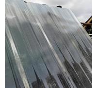 Piastrelle isolanti, lastre per coperture trasparenti Pannelli per coperture ondulati in PRFV da 2 mm, trasparenti, diverse dimensioni, set da 3 a 18 pezzi (8 pezzi, 0,9 x 1,6 m/35 x 63 in)