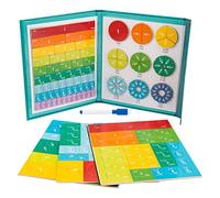 Piastrelle magnetiche di frattura, cerchi di rottura, calcolatori magnetici, dimostratore per frazioni magnetiche, set di classe di manipolazione rottura, per forniture scolastiche e scolastiche