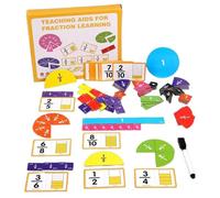 Piastrelle magnetiche per frazioni, gioco di giocattoli per l'apprendimento della matematica per bambini, giochi di apprendimento delle frazioni per bambini, gioco da tavolo con cerchi di frazione