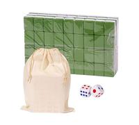 Piastrelle Mahjong - Mini Gioco Da Tavolo Tradizionale Da Viaggio Con Custodia, Set Da Gioco Per Festival Con Parole Chiare Per Il Libero, Set Di Giochi Mahjong Da 144 Piastrelle In Resina Melam