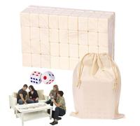 Piastrelle Mahjong - Mini Gioco Da Tavolo Tradizionale Da Viaggio Con Custodia, Set Da Gioco Per Festival Con Parole Chiare Per Il Libero, Set Di Giochi Mahjong Da 144 Piastrelle In Resina Melam