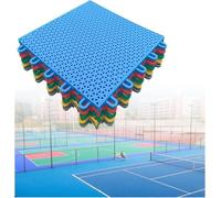 Piastrelle modulari ad incastro da 25 cm, piastrelle for campi sportivi fai da te resistenti alle intemperie, for campi da basket e badminton all'aperto(Red)