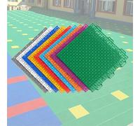 Piastrelle modulari ad incastro per campi da basket all'aperto, resistenti alle intemperie e facili da installare, ideali per sale giochi, aree sportive, parchi giochi e stadi con efficiente sistema