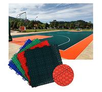Piastrelle modulari ad incastro per pavimenti, grandi tappetini sportivi colorati per uso industriale e commerciale, pavimentazione in plastica resistente alle inte,Blue-9PCS