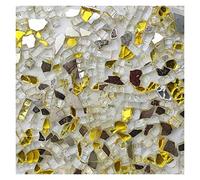 piastrelle mosaico, 100 g di piastrelle for mosaico in vetro cristallo a specchio colore misto, forma irregolare, pietra for, materiali for fai da te, arte e artigianato(F)