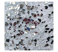 piastrelle mosaico, 100 g di piastrelle for mosaico in vetro cristallo a specchio colore misto, forma irregolare, pietra for, materiali for fai da te, arte e artigianato(G)