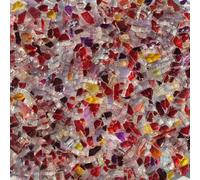 piastrelle mosaico, 100 g di piastrelle for mosaico in vetro cristallo a specchio colore misto, forma irregolare, pietra for, materiali for fai da te, arte e artigianato(S)