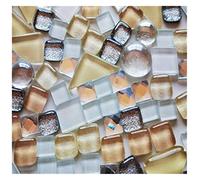 piastrelle mosaico, 250 g/confezione di piastrelle for mosaico in vetro cristallo forma irregolare fai da te hobby for bambini glitter lucido pietra mista materiali artistici fatti a mano(I)