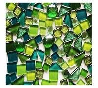 piastrelle mosaico, 250 g/confezione di piastrelle for mosaico in vetro cristallo forma irregolare fai da te hobby for bambini glitter lucido pietra mista materiali artistici fatti a mano(Multi color)