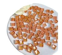 Piastrelle mosaico poligonali Arts, Mosaico Di Vetro Specchio Quadrato Piastrelle Multicolor 1cm X 50 Pz(Champagne Glitter)
