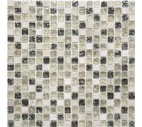 Piastrelle Mosaico Traslucido Grigio-Verde Cristallo Pietra Mos92-1052_F