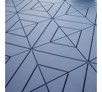Piastrelle Pavimentazione Composita, Pavimento Quadrato Connect da 12'X12', Patio, Balcone, Cemento, Piastrelle per Vasca Idromassaggio(Blue,14p)