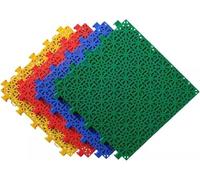 Piastrelle per attività sportive all'aperto， Tappetini modulari colorati ad incastro, piastrelle for campi sportivi all'aperto, pavimentazione for patio, piscina, lavanderia, garage, rimorchio(Green)