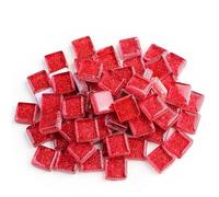 Piastrelle per mosaico in vetro glitterato, 50 pezzi, tessere per mosaico, ciottoli in vetro, puzzle per fai da te (colore 29)