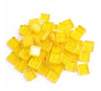 Piastrelle per mosaico in vetro glitterato, 50 pezzi, tessere per mosaico, ciottoli in vetro, puzzle per fai da te (colore 10)