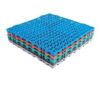 Piastrelle Per Pavimenti Ad Incastro 30x30 Cm, Tappetini Modulari In PVC Morbido Con Giunti, Piastrelle In Gomma Con Fori Per Pavimentazione(Blue,6pcs)