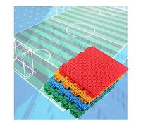 Piastrelle per pavimenti modulari ad incastro da 25 cm per esterni, tappetini antiscivolo colorati fai da te per scuole/parchi di divertimento/impianti sportivi, bl,Blue-1-16PCS